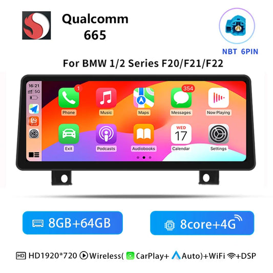 12,3 Inch Multimedia Systeem – Auto Infotainment – Navigatie Speler – Touchscreen Radio – Multimedia Speler – Android 14 – Draadloze CarPlay – 8GB RAM 64GB Opslag