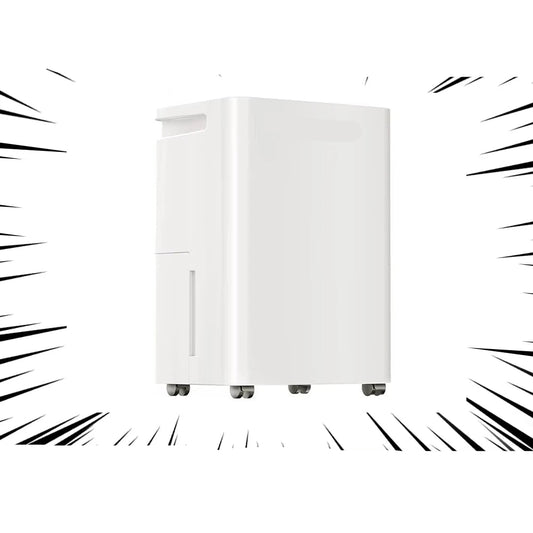 Luchtontvochtiger - Luchtreiniger - Draagbare - 35dB - 3.2L - Energiezuinig - Smart Touch Panel - Automatische Uitschakeling - met Ventilator - voor Thuis - en Kantoorgebruik - Wit