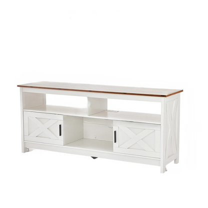 Tv-Meubel – Tv-Kast – Tv-Stand – Meubel – Draagkracht 136 Kg – Stopcontact Met Usb-Poort - 150 x 40 x 66 cm - Vintage