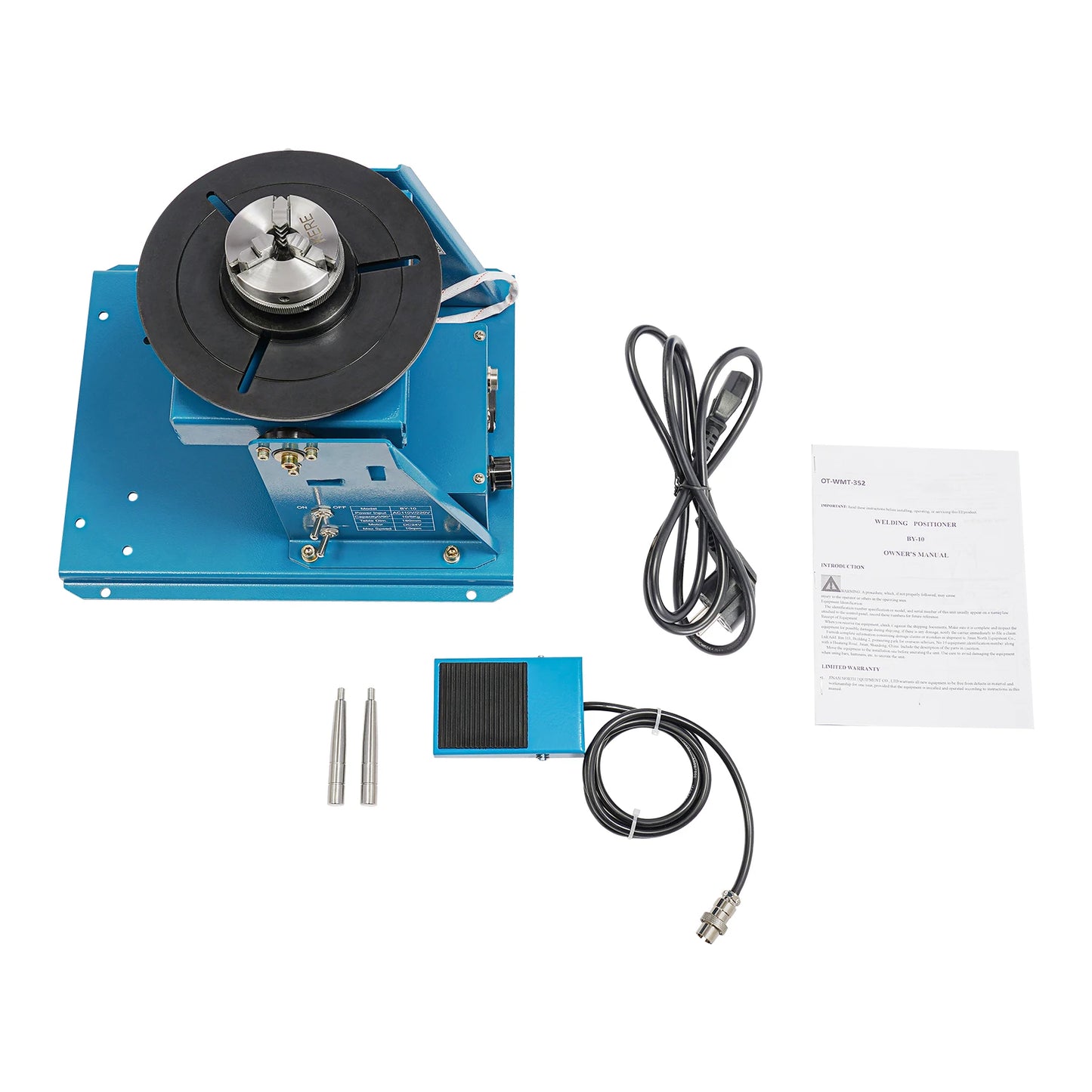 Draaibare Laspositiehouder – Laspositioneerder – Lasrotator – Lasdispositief – Lasplaat – 10KG Draagkracht – Gietijzeren Constructie - QUORE