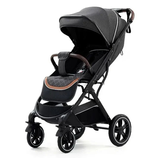 Kinderwagen – Wandelwagen - Babywagen – Opvouwbaar - 3-in-1 - Multifunctioneel - Lichtgewicht - Comfortabel - Veilig – Schokabsorptie - Zwart