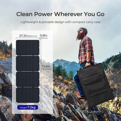 Opvouwbaar Zonnepaneel – Draagbaar Zonnepaneel – Compact Zonnepaneel – Mobiel Zonnepaneel – Efficiënte Energie – Robuust Materiaal