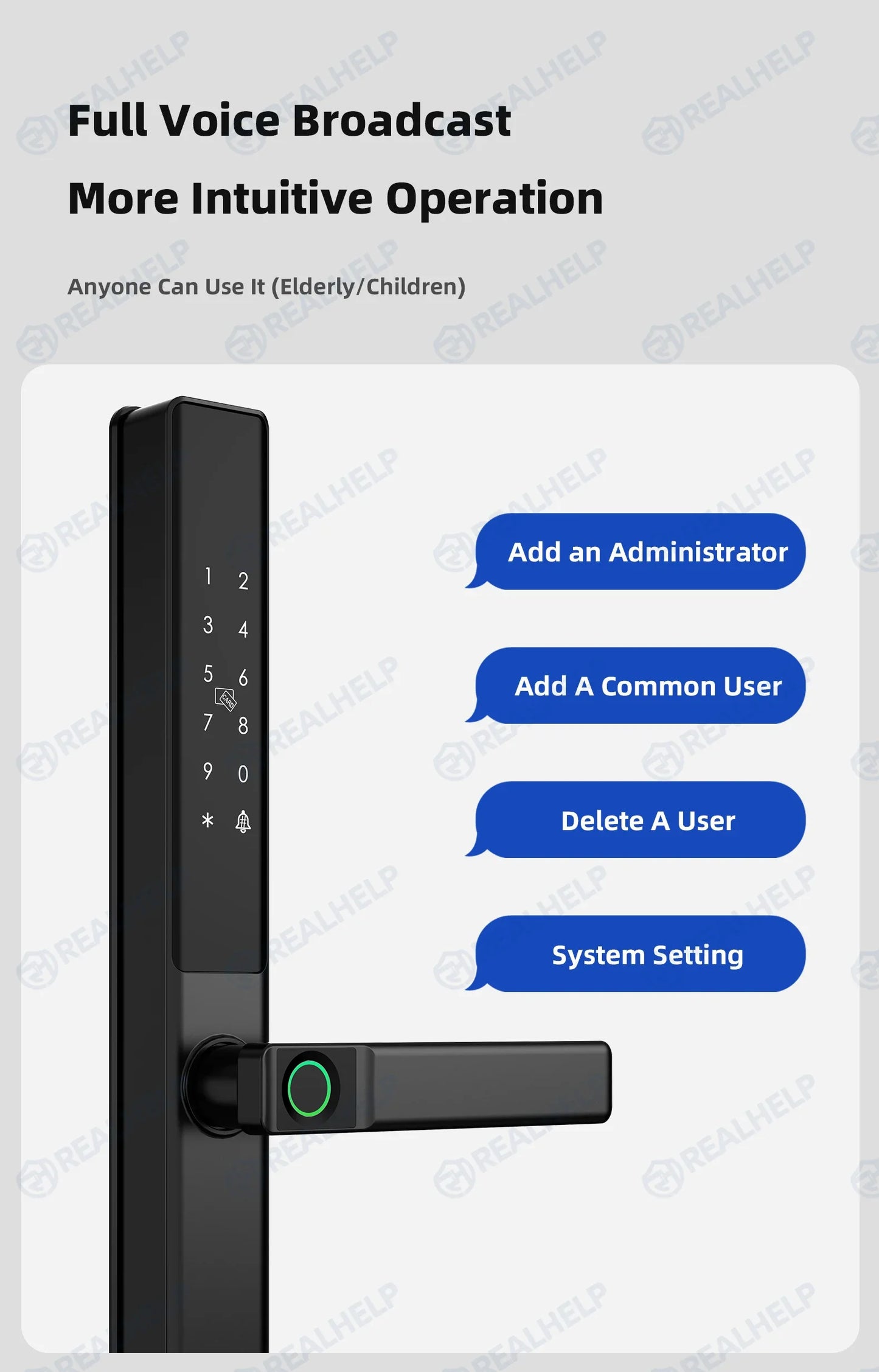 Vingerafdrukslot – Slimme Deurslot – Elektronisch Slot – Smart Lock – Deurklink Slot – Wifi Connectiviteit – IP67 Waterdicht – Aluminium Materiaal