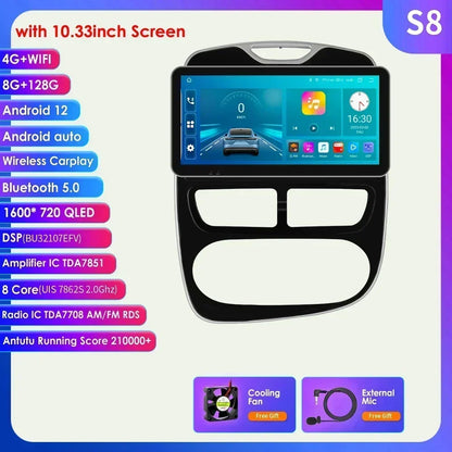 2Din Android Autoradio – Multimedia Speler – Navigatie Systeem – CarPlay Radio – 10,33 Inch Touchscreen – 4G Wifi Verbinding – 360° Panoramische Camera Support