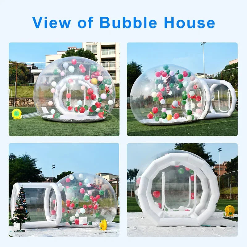 Opblaasbare Bubble Tent – Buitentent – Transparante Tent – Kampeertent – Tuinfeest Tent – 3 Meter Diameter – Waterbestendig PVC