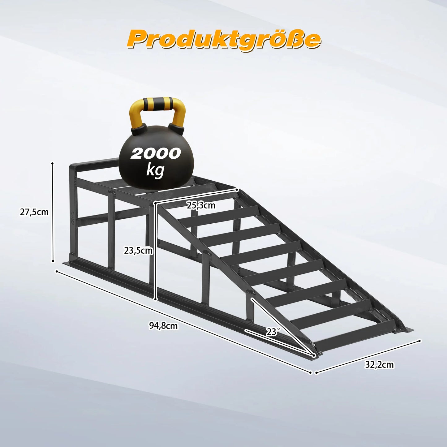 Hoogslaper Bedframe – Stapelbed – Halfhoogslaper – Kinderbed – Studentenbed – Metalen Frame – Veiligheidsladder – Verstelbaar Opbergkastje – 90x200 cm – Wit