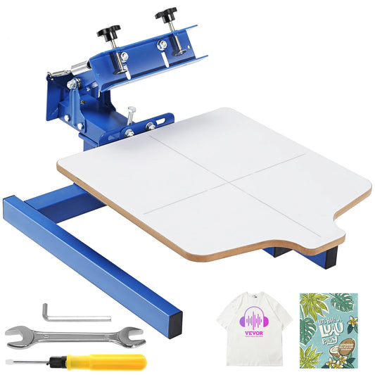 Zeefdruk - Zeefdrukmachine - T-shirt Zeefdrukmachine - 4 Kleur 2 Station - Double-Layer Positioning Pallet Verstelbare Spanning voor T-Shirt DIY Printing