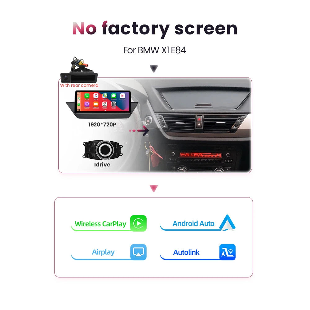 Multimedia Speler – CarPlay Speler – Android Auto Navigatie – Touchscreen Radio – Bluetooth Systeem – 10,25 Inch Display – Achteruitrijcamera Met iDrive