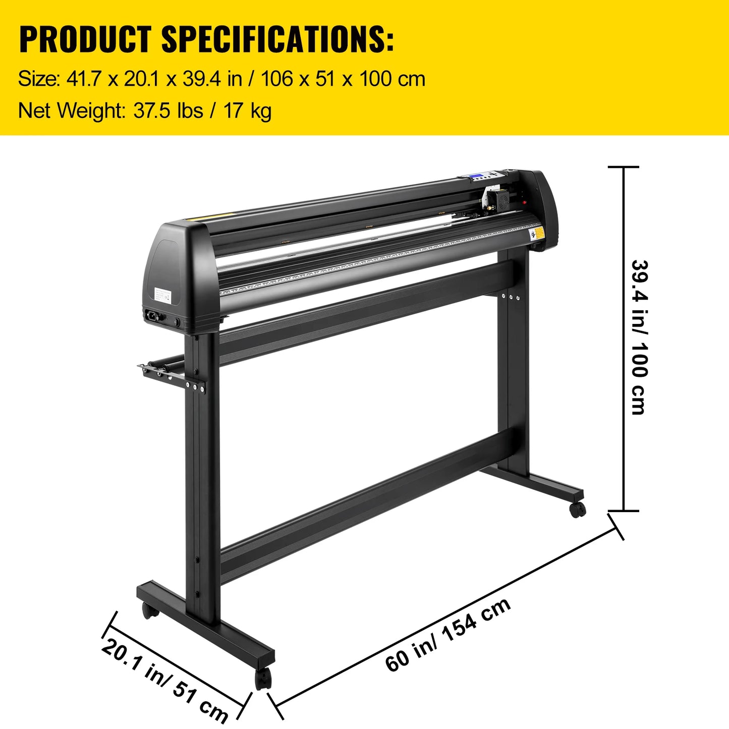 Vinyl Snijplotter – Vinyl Cutter – Snijmachine – Plotter – Sticker Cutter – 135 cm Snijbreedte – Precisie ±0,01 mm