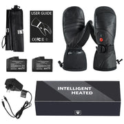 Heated Gloves - Electric Gloves - Heated Mittens - Unisex Heated Gloves - Battery Heated Gloves - Electric Mittens - Carbon Fiber Heating 3 Shift Temperatures - Extra Large