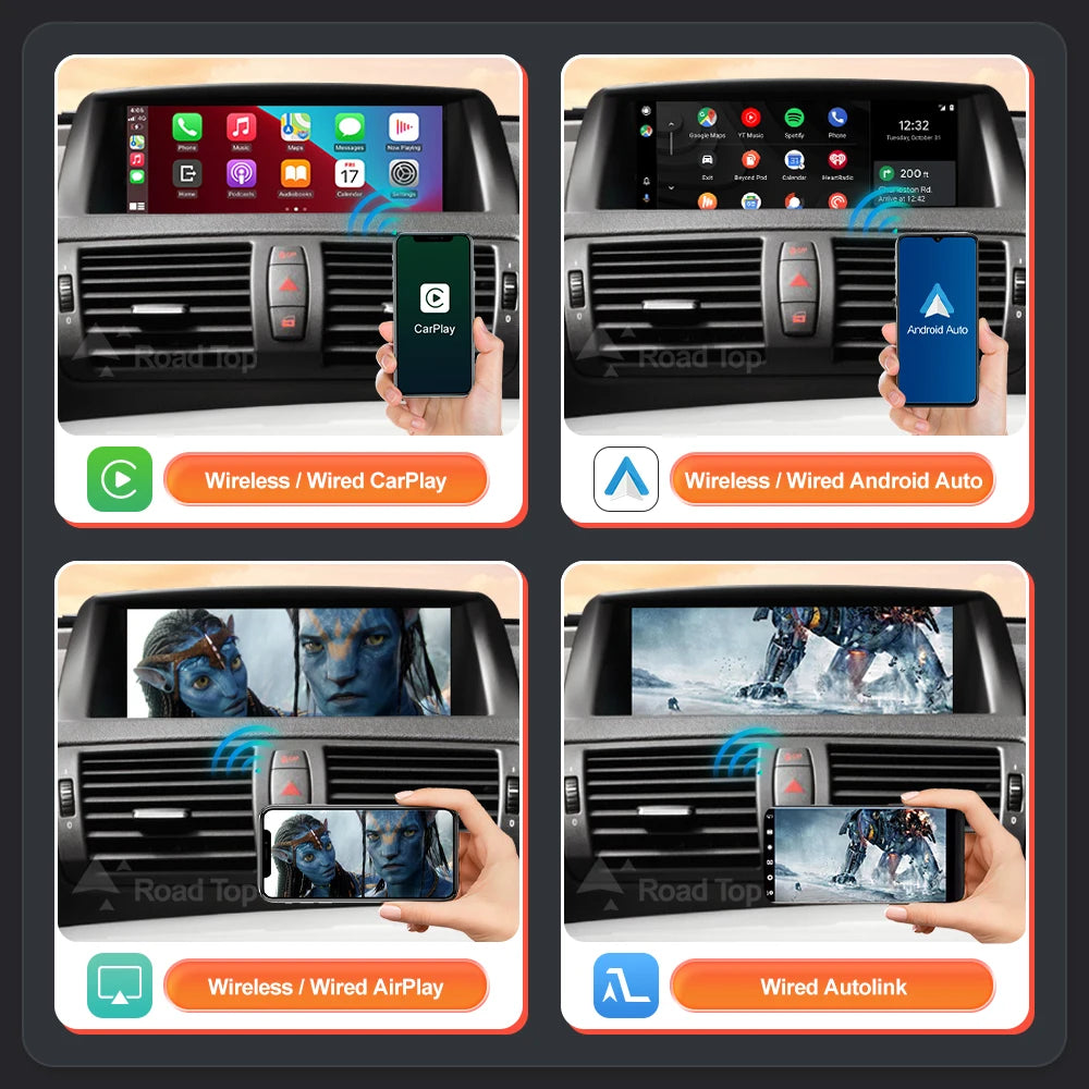 Wireless CarPlay – Draadloze CarPlay – Android Auto Interface – Mirror Link – Auto Multimedia Module CIC-Black – Plug & Play Installatie – Stuurwielbediening