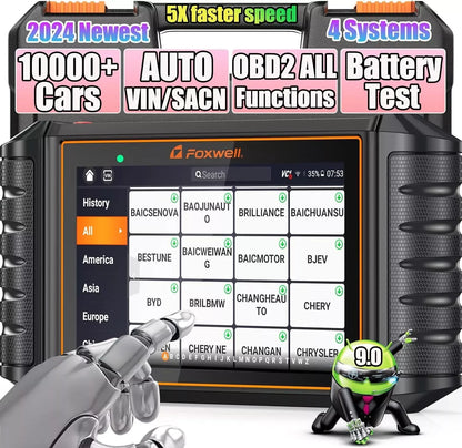 Diagnose Scanner – Auto Diagnose – OBD Scanner – Multisysteem Scanner – Motordiagnose – 5,5 Inch Touchscreen – WiFi Updates
