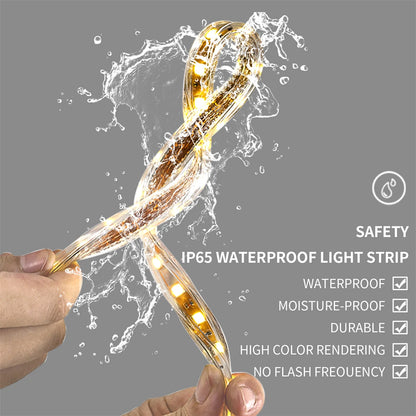 Badkamerspiegel - met LED - Spiegel - Smart Spiegel - Badkamerspiegel met Verlichting - Anti-fog - Dimbaar - Backlit + Front Lit - Digitale Weergave - met Bluetooth - Wandmontage - Waterdicht - Energiezuinig - 1200x600mm