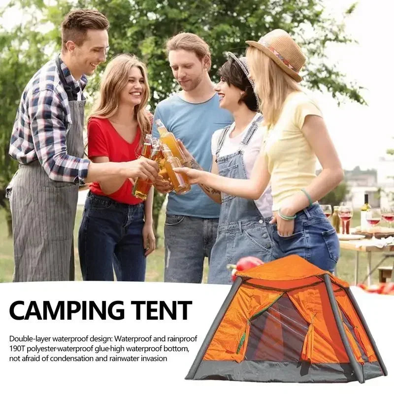 Tent – Kampeertent – Pop-up Tent – Koepeltent – Outdoor Tent – Opblaasbaar – Dubbele Slaapcabines – Lichtgewicht Aluminium Frame