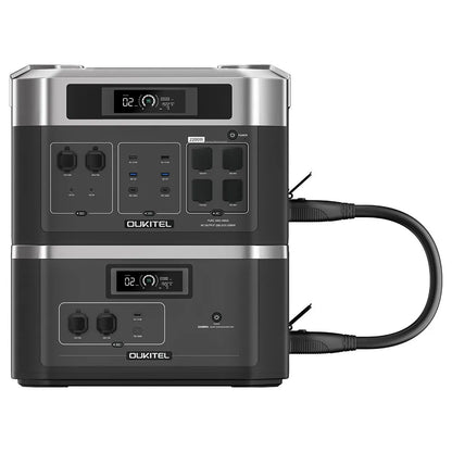 Draagbare Power Station – Noodstroomvoorziening – Mobiele Accu – Zonne-energie Generator – UPS Back-up – 2048Wh Capaciteit – 2200W Pure Sine Wave Inverter