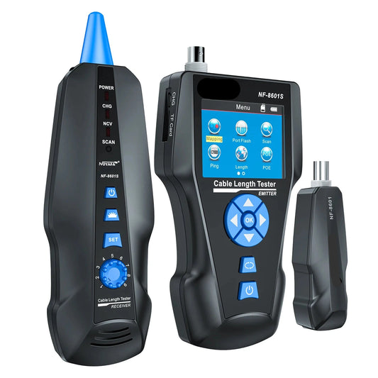 Multifunctionele Netwerktester – Kabeltester – Netwerkchecker – Kabelscanner – PoE Detector – Meetlengte Tot 1000 Meter – Kleurenscherm
