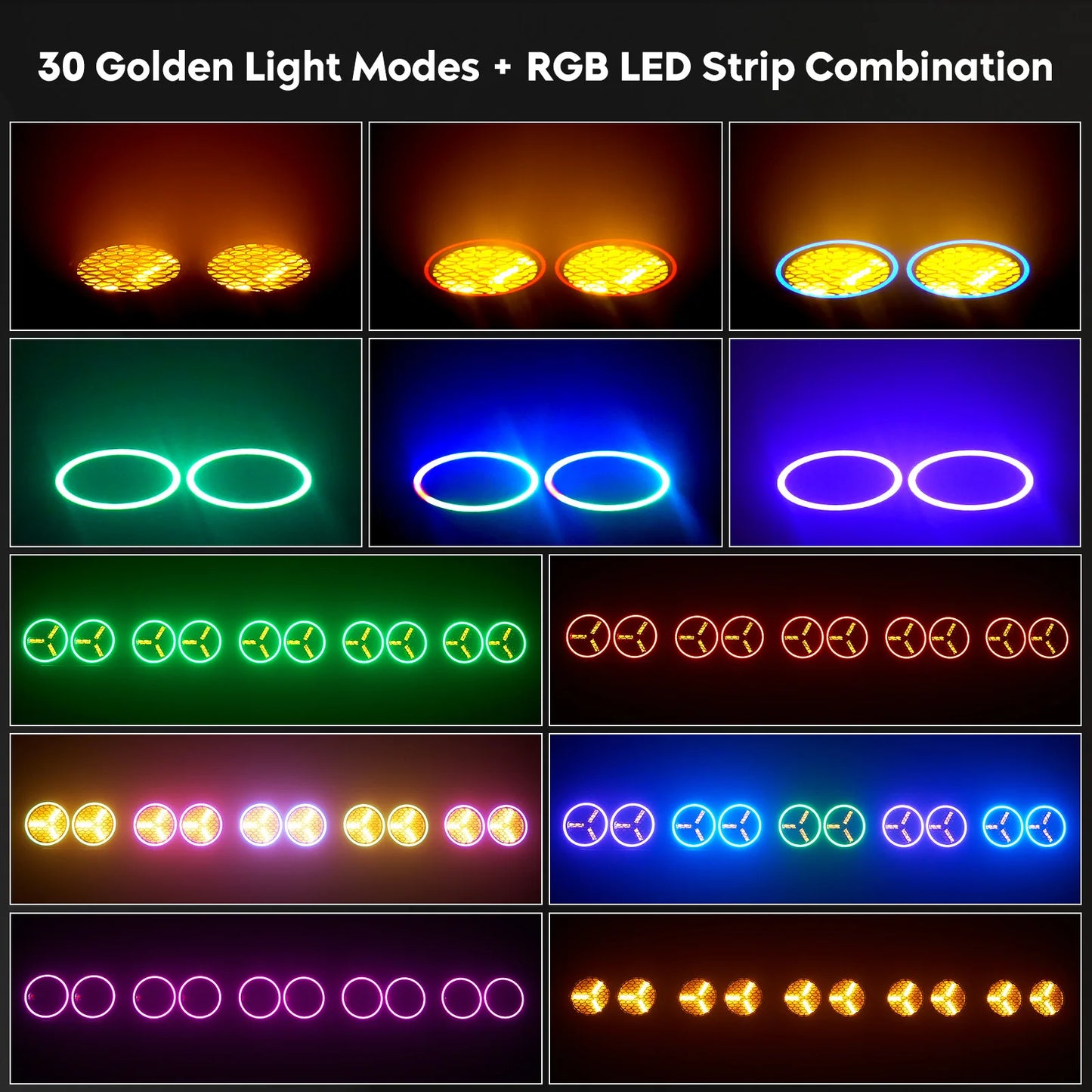 200W LED COB Audience Light – Led Podiumverlichting – DJ Licht – Stage Blinder – RGB Effect Licht – Set Van 2 Met EU Plug – 30+ Dynamische Programma’s – Professionele DMX512 Controle