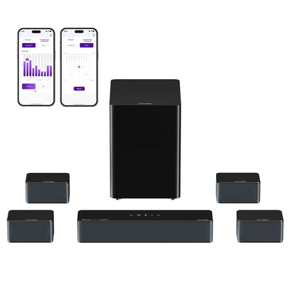Boom Soundbar – Home Cinema Speaker – Surround Sound Systeem – Bluetooth Speaker – Wireless Subwoofer – Dolby Atmos – 7.1 Kanaals 500W