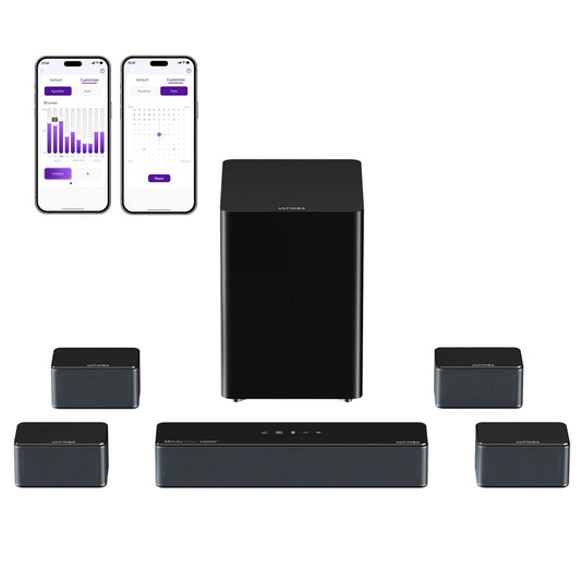 Boom Soundbar – Home Cinema Speaker – Surround Sound Systeem – Bluetooth Speaker – Wireless Subwoofer – Dolby Atmos – 7.1 Kanaals 500W