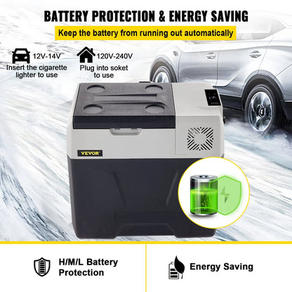Mobiele Koelbox – Draagbare Koelbox – Elektrische Koelbox – Autokoelbox – Camping Koelbox – 40 Liter Inhoud – Digitale Temperatuurregeling