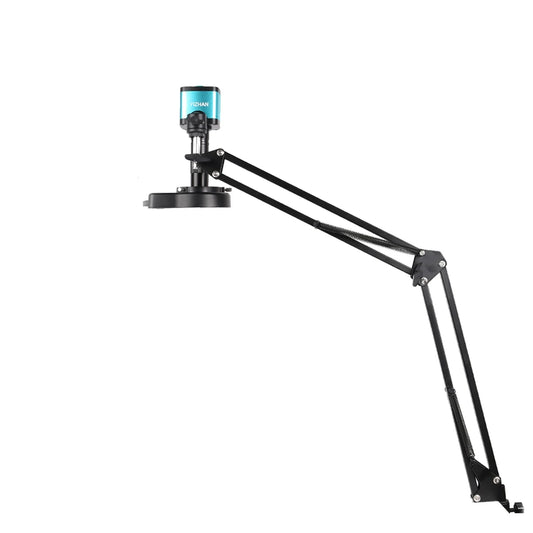 Yizhan - Digitale microscoop - Soldeermicroscoop - Monoculair - 48MP - 150x lens - LED-licht opvouwbare beugel - Zwart en blauw - QUORE