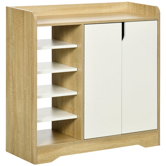 Schoenenkast – Schoenenopberger – Schoenenrek – Schoenmeubel – Compact 80x30x80 Cm – Verstelbare Legplanken – Houtmelamine - QUORE