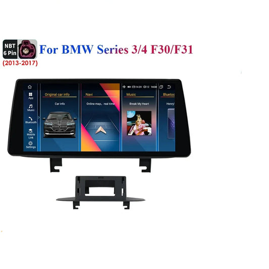 CarPlay - Multimedia Autoradio - CarPlay-scherm - Autoradio - 10,33'' QLED-scherm - S2 (8Core 2G 32G) - BMW 3 / 4-serie F30 F31 NBT