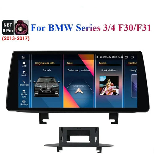 CarPlay - Multimedia Autoradio - CarPlay-scherm - Autoradio - 10,33'' QLED-scherm - S9 (8Core 8G 256G) - BMW 3 / 4-serie F30 F31 NBT