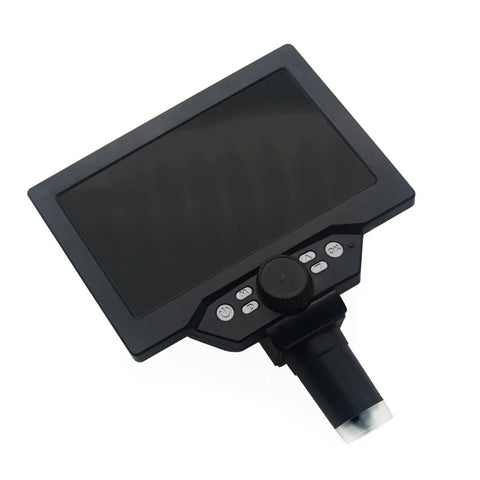 Kkmoon - Digitale microscoop - Soldeermicroscoop - 7 inch groot kleurenscherm - Grote basis - 12 MP - 1200X continue versterkingsloep - Zwart