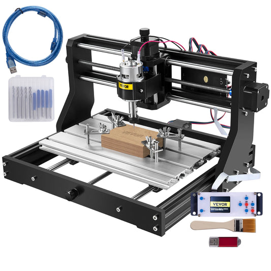 Laser graveermachine - Lasersnijmachine - Lasergraveren - Lasersnijmachine - 3018 PRO Basic - met Lasermodule 3-assig - voor doe-het-zelf houtbewerking