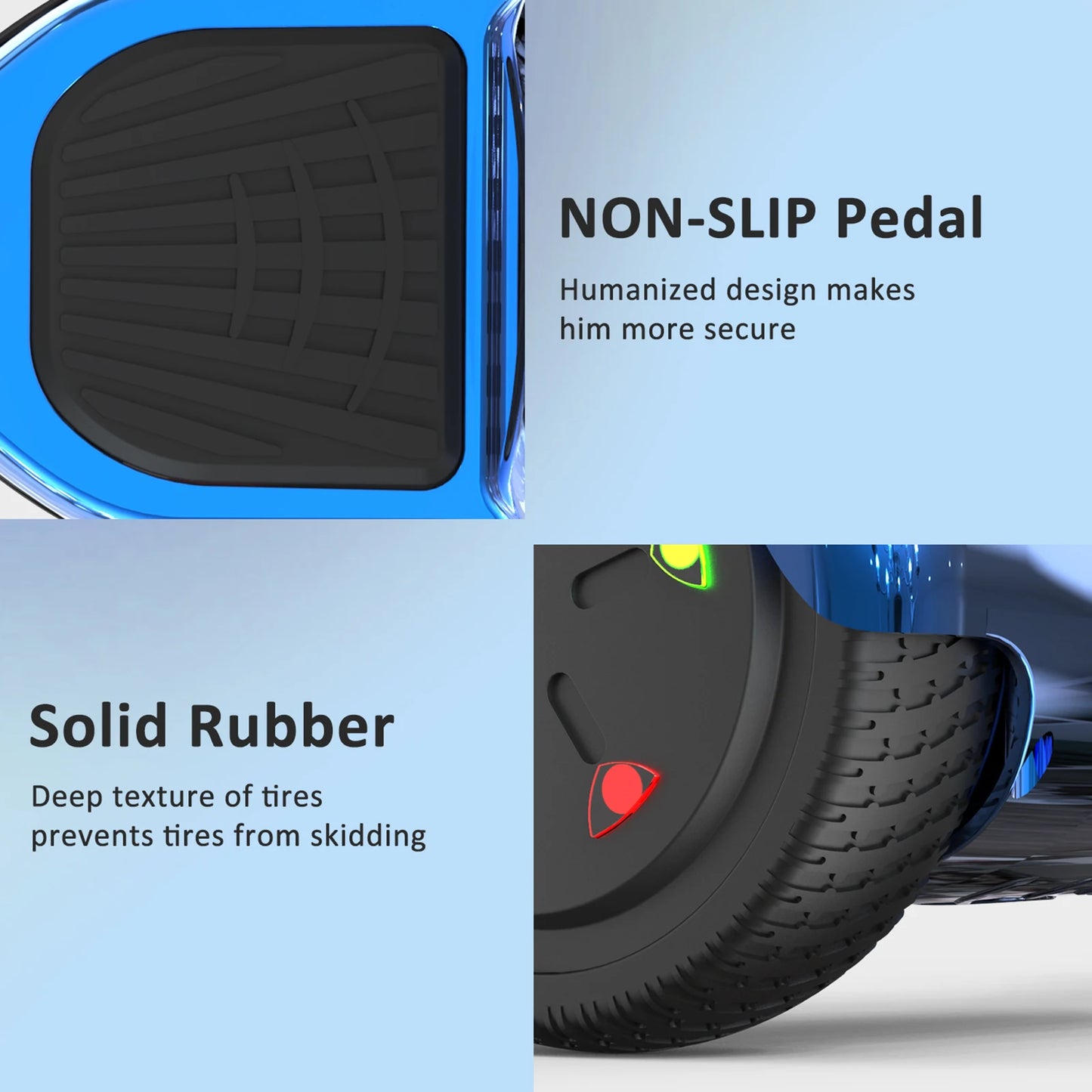 Hoverboard – Elektrisch Board – Zelfbalancerend – Scooter – Skateboard – Bluetooth Speaker – LED Verlichting - QUORE