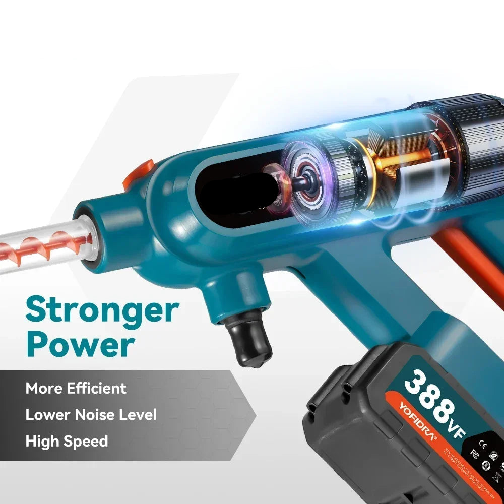 Hogedrukreiniger - Terrasreiniger - Accu - Elektrische - Elektrische Waterdrukspuit - 220Bar - 5-in-1 - 3 Snelheden - Draadloos Spuitpistool - Inclusief 1 Accu’s – voor Auto, Tuin en Terras