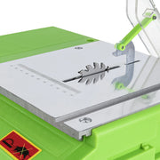 Mini Tafelcirkelzaag - Mini Cirkelzaag - Tafelzaag - Elektrische zaag - 220V - 480W - Groen