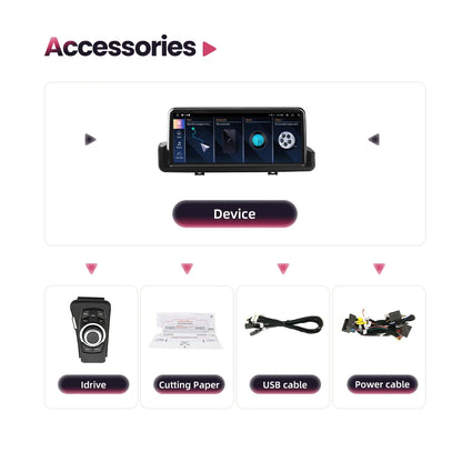 Android Multimedia Speler – Auto Radio – Infotainmentsysteem – Touchscreen Navigatie – Multimedia Speler – Draadloos CarPlay – Android Auto – 10,25 Inch Scherm – 8GB RAM 64GB Opslag