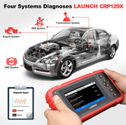 OBD2-scanner - Diagnosecomputer - Slimme diagnosetool - Foutverwijdering -  Professionele tool - Automatische codelezer - TMPS-autoscanner - Zwart