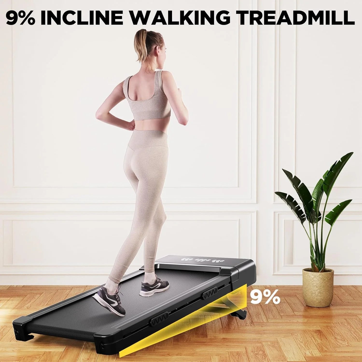 Loopband – Wandelband – Hardloopband – Treadmill – Walking Pad – Inklapbaar – 9% Helling – 3.0 HP Motor - QUORE