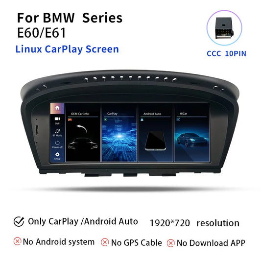 Multimedia Unit BMW – Autoradio – Dashboard Scherm – Navigatiesysteem – Head Unit – Draadloze CarPlay & Android 14 – 8,8 Inch HD Display – 6 GB RAM & 128 GB Opslag