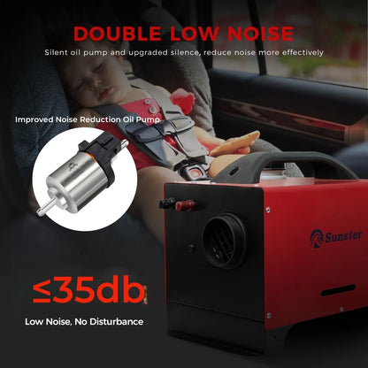 Dieselverwarmer – Camperverwarmer – Bootverwarmer – Garageverwarmer – 8 kW Vermogen – Bluetooth Bediening – Laag Brandstofverbruik