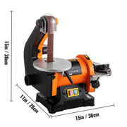 Vevor - Multi Sander - Multi Tool - Disc Belt Sander - 250W - 230V - 50Hz - 3600rpm - Orange