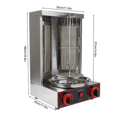 Verticale Shawarma Grill – Kebab Grill – Gyros Grill – Donerkebab Grill – 360° Rotatie – 3000W Vermogen