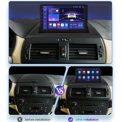 CarPlay - Multimedia Autoradio - Auto CarPlay Scherm - Autoradio - Autoradio - P1 (4Core 1G 32G) AI) - Voor BMW X3 E83 2004- 2012