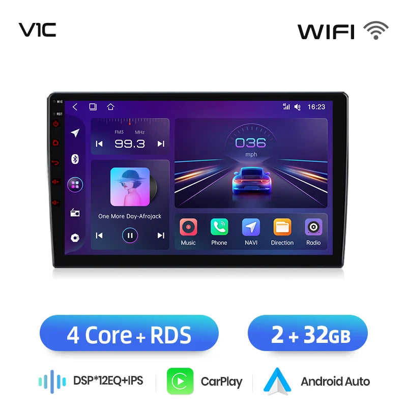 Junsun Wireless CarPlay Android Auto Car Radio For Audi A3 8P 2003 2004 2005 2006 - 2013 GPS Multimedia 2 din Systems Stereo - QUORE
