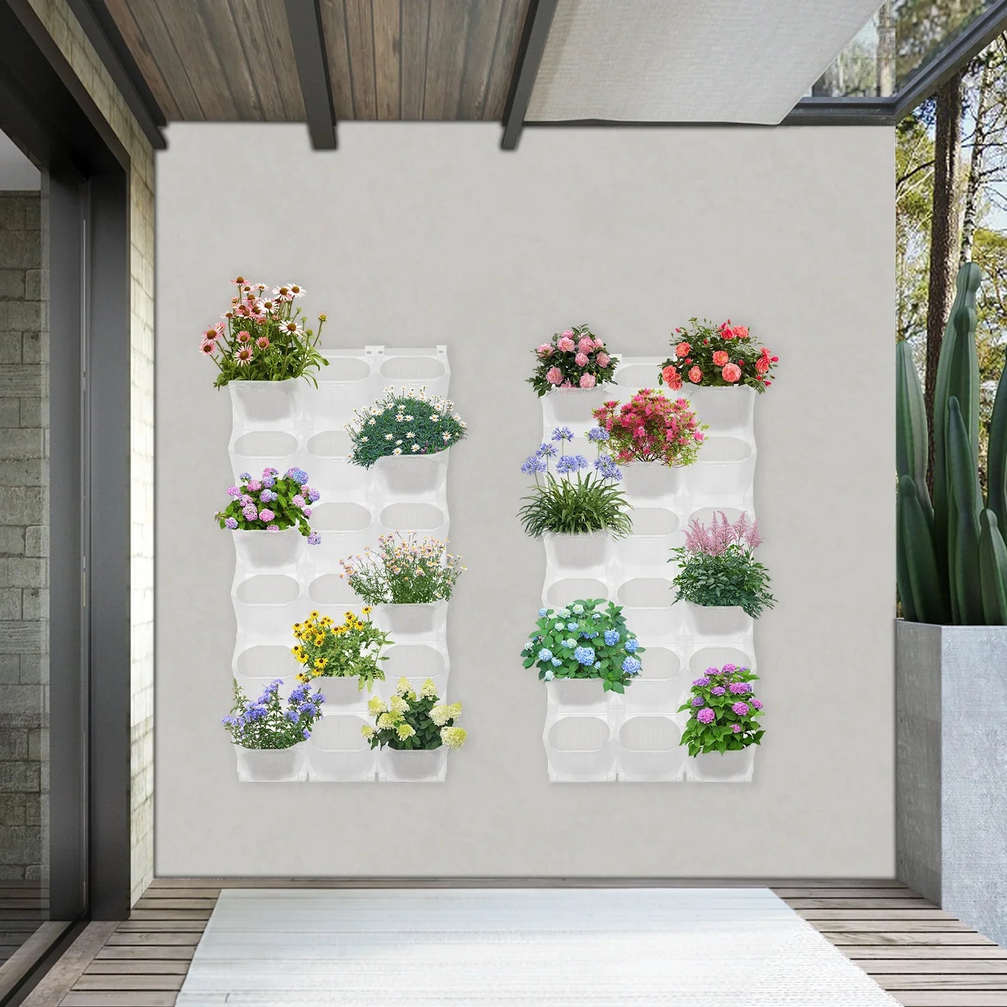 Wandplantenhouder – Wandplantenbak – Verticale Tuin – Muurplantenhouder – Ruimtebesparend – 36 Potten – Duurzaam Kunststof