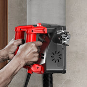 Betonschuurmachine - Wandschuurmachine - Handpalmschuurmachine - 1200W - Stofvrij Schuren - Instelbare Diepte - 3000 TPM - Gangbaar Blad