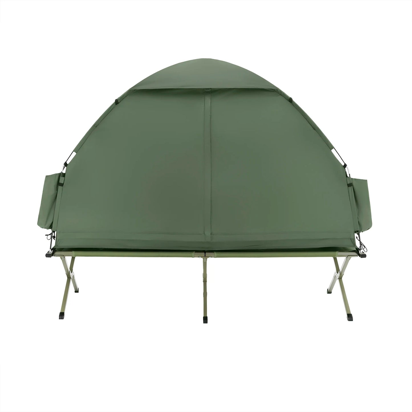 Outdoor Tent – Kampeertent – Slaapplaats – Tent Voor Buiten – Lichtgewicht Frame – Waterafstotende Tentstof – Ingebouwd Muskietennet - Grijs - QUORE