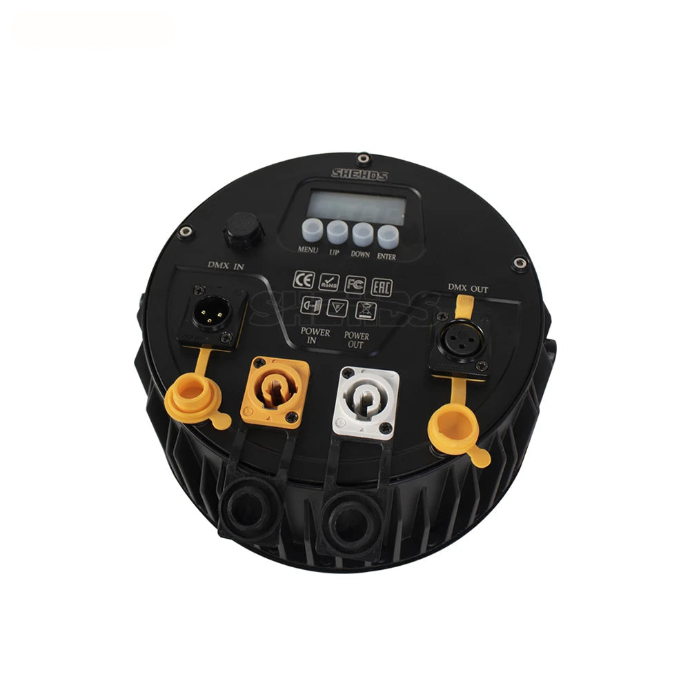 LED Par Verlichting – LED Podiumlamp – DJ Licht – Disco Verlichting – Feestverlichting – Waterdicht IP65 – RGBWA+UV 18x18W – DMX512 6/10 Kanaals – 4 Stuks EU Plug