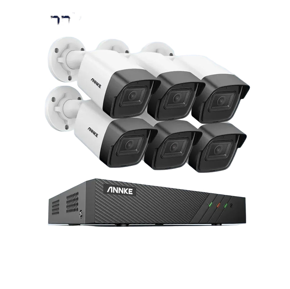 8-kanaals 5MP PoE Beveiligingscameraset – CCTV Camera Systeem – IP Camera Kit – Video Surveillance Set – 6MP NVR Recorder – Nachtzicht 30m – IP67 Weerbestendig – Audio-opname – 4TB HDD