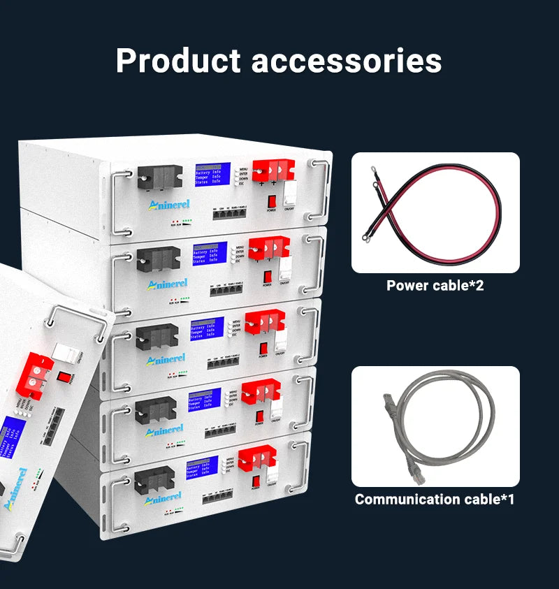 Zonnepanelen Omvormer – Hybride Omvormer – Solar Inverter – Energie Opslag – Zonnestroom Controller – Dual Output – LiFePO4 48V 100Ah Batterij – MPPT 100A Regelaar