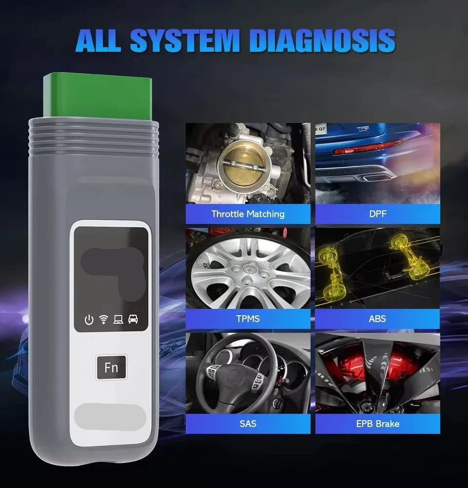Diagnosetool Jaguar Land Rover – Autodiagnose – ECU Programmering – Sleutelprogrammering – WiFi Verbinding – Gratis Updates