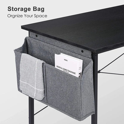 100Cm/120Cm Simple Computer PC Laptop Desk Office Desk Wooden with Storage Bag Home Office Table - QUORE